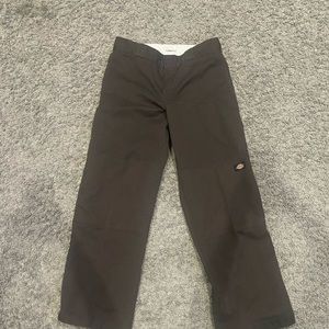 loose fit brown dickies double knees